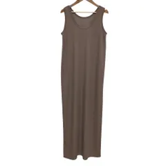 良品 25SS PLAGE プラージュ リブタンクワンピース サイズ38 ベージュ  レディース 古着 中古 USED