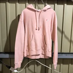 2178 Champion REVERSE WEAVE パーカー ピンク S チャンピオン リバースウィーブ スウェット ワンポイント 刺繍ロゴ 古着卸 アメリカ仕入