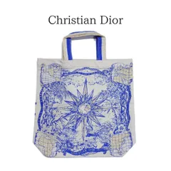 Christian Dior クリスチャン ディオール CD トワル ドゥ ジュイ トートバッグ エコバッグ ノベルティ ゴールド刺繍 A4サイズ収納可
