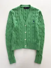 POLO RALPH LAUREN ポロラルフローレン 新モデル ウィメンズ LINE ピマコットン ケーブル カーディガン