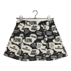 中古 レディース ジャックバニー Jack Bunny!! スカート 2(L) 黒×白 一体型インナーパンツ付き