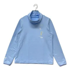 未使用品 レディース パーリーゲイツ PEARLY GATES 長袖シャツ 1(M) ブルー オフタートルネック