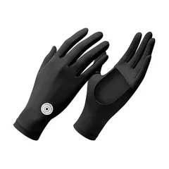 【新品】 [ZVCXOE] uvカット 手袋 レディース 5本指 中空パーム手袋 滑り止め 通気性 吸湿吸汗 スマホ対応 紫外線対策 日焼け止め 薄手 夏用 グローブ 女性 運転 自転車 通勤 ブラック ワンサイズ 0