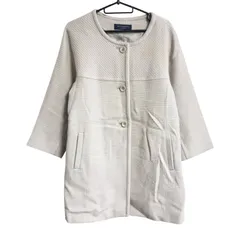 【美品】SPICK AND SPAN スピックアンドスパン レディース アウター コート ベージュアイボリー系 38サイズ B30