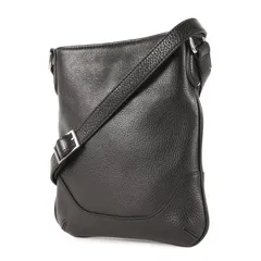 【美品】PELLE MORBIDA ペッレ モルビダ バッグ ブラック 黒 | 現行モデル メイデンヴォヤージュ シュリンクレザー ショルダーバッグ | MADE IN JAPAN | ブランド カバン【メンズ】【中古】のサムネイル