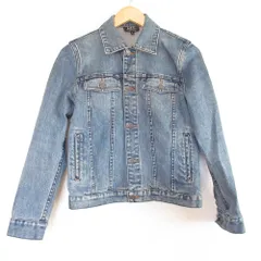 良品 A.P.C. アーペーセー ストレッチ デニムジャケット Gジャン XS インディゴブルー レディース 古着 中古 USED