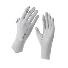 【新品】 [LENNON LEE] 手袋 レディース UVカット 夏用 グローブ UPF50+ 接触冷感 手触り良い UV手袋 薄型 通気性 アームカバー スマホ対応 指出し 薄手 高伸縮 日焼け防止 紫外線対策 良い 滑り止め加工 通学 通勤 運転 自転 0