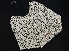 INGNI イング 総柄 ブラウス シャツ sizeM/オフホワイトｘ黒 ■◇ レディース