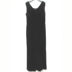 美品 troisiemeCHACO トロワズィエムチャコ ベロアレース オールインワン C7733498 サイズ38 ブラック レディース 古着 中古 USED