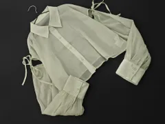 INGNI イング シアー ショート丈 カットショルダー ブラウス シャツ sizeM/ミント ■◇ レディース