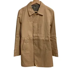 美品 Pringle 1815 プリングル ステンカラーコート バルマカーンコート ベージュ メンズ 古着 中古 USED