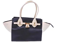 Samantha Vega サマンサベガ トート バッグ 黒xアイボリー ■■ レディース