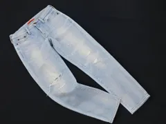 RED CARD レッドカード ダメージ加工 テーパード デニムパンツ size23/青 ■■ レディース