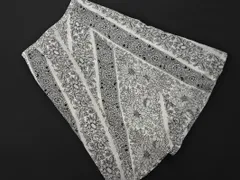 INDIVI インディヴィ 花柄 Aライン 台形 スカート size38/白ｘグレー ■◇ レディース