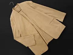 BEAUTY & YOUTH ビューティ&ユース ユナイテッドアローズ ノーカラー ジャケット sizeS/ベージュ ■◇ レディース