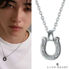 ライオンハート  ハワイアン ホースシュー ネックレス サージカルステンレス シルバー 馬蹄 メンズ ブランド LION HEART