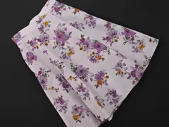 新品 Apuweiser-riche アプワイザーリッシェ 花柄 Aライン 台形 スカート size1/紫 ■◇ レディース