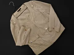 iCB アイシービー ジップアップ ノーカラー ジャケット size9/ベージュ ■◇ レディースのサムネイル
