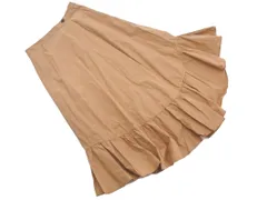 ZARA ザラ フレア ロング スカート sizeM/茶 ■◇ レディース