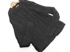 ZARA ザラ 透かし編み ニット セーター sizeM/黒 ■◇ レディース
