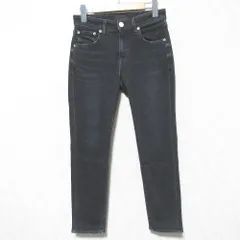 美品 RED CARD レッドカード Ankle Slim tapered 30th Anniversary デニム パンツ ジーンズ 463303 サイズ24 ブラック レディース 古着 中古 USED