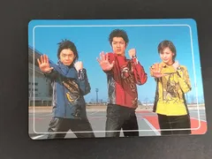 eb334【爆竜戦隊アバレンジャー】伯亜凌駕(西興一朗) 三条幸人(冨田翔) 樹らんる(いとうあいこ) 変身前 素顔 トップ製菓 カード