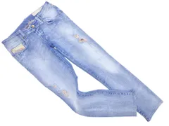DIESEL ディーゼル grupee ローウエスト ダメージ スキニー デニムパンツ size25/紺 ■■ レディース