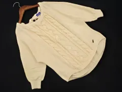 BURBERRY バーバリー BLUE lABEL ブルーレーベル ドルマン ニット セーター size38/アイボリー ■◇ レディース