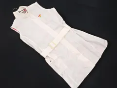 CASTELBAJAC カステルバジャック ベルト付き ロング ジップアップ ベスト size1/白 ■◇ レディース
