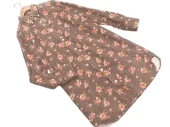 BEAMS BOY ビームスボーイ 花柄 ドット シャツ ワンピース ブラウン ■◇ レディースのサムネイル