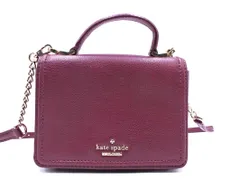kate spade ケイトスペード 本革 カウレザー 2WAY ミニ ハンド ショルダー バッグ ボルドー ■■ レディース