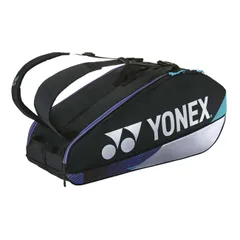【６本収納】ヨネックス(YONEX) PROシリーズ ラケットバッグ6 テニスバッグ BAG2402R-076 ブラック×シルバー(25y11m)(040049768)