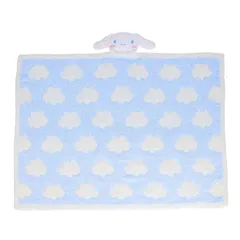 丸眞(マルシン) シナモロール くもとシナモン マスコット付きブランケット 70×100cm 3805002100 ホワイト×ブルー(25y11m)(291359990)のサムネイル