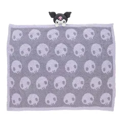 丸眞(マルシン) サンリオ すやもこクロミ マスコット付きブランケット 70×100cm 3805002000 グレー×ラベンダー(25y11m)(291359991)のサムネイル
