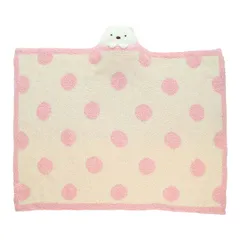 丸眞(マルシン) すみっコぐらし ふわもこしろくま マスコット付きブランケット 70×100cm 6575041000 ホワイト×ピンク(25y11m)(291359998)