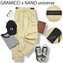 【ナノユニバース別注】 グラミチ x 野尻美穂 リネン混 カーゴパンツ S♪