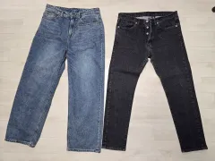 メンズ デニム 2種 (ブルー/ブラック) ウエスト32