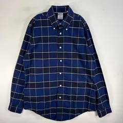 古着 ブルックスブラザーズ Brooks Brothers 長袖シャツ ロゴ 刺繍 チェック REGENT M  ブルー系 マルチカラー メンズ