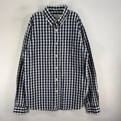 古着 ブルックスブラザーズ Brooks Brothers 長袖シャツ RED FLEECE ボタンダウン 胸ポケ M  ネイビー系 チェック メンズ