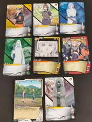 eb334 NARUTO ナルト 疾風伝 カードゲーム 8枚まとめ売り（ナルト、シノ 他）