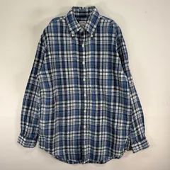 古着 ブルックスブラザーズ Brooks Brothers 長袖シャツ リネン チェック 胸ポケ S  ブルー系 マルチカラー メンズ