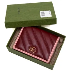 【未使用】グッチ　GGマーモント　コンパクトウォレット　二つ折り財布　573811