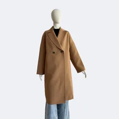theory luxe セオリーリュクス ダブルコート キャメル コートのサムネイル