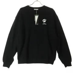 未使用 FREAK'S STORE フリークスストア Disney ディズニー コラボ バックプリント 長袖 スウェット トレーナー F ブラック レディース 古着