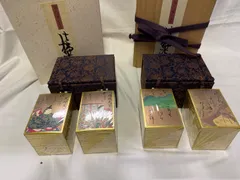 未開封 百人一首　光琳かるた 京都大石天狗堂 金箔仕上げのサムネイル