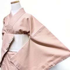 裄69 単衣 洗える着物 江戸小紋 大小霰 夢工房 M〜Lサイズ - メルカリ