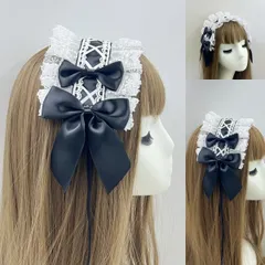 ヘアバンド ロリータ 天使柄 デイリー スイート マルチウェア