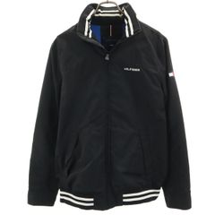 TOMMY HILFIGER トミーヒルフィガー ジャケット M ブラック 裏メッシュ メンズ 古着