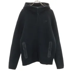 NIKE ナイキ 長袖 テック フリース ジップパーカー M ブラック メンズ 古着