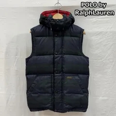 ポロバイラルフローレン チェック柄 ダウン ベスト ジャケット フード取り外し可 メンズ XS ISItems【USED】【古着】【中古】50154792